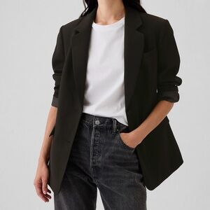 GAP Black Blazer Jacket Relaxed Fit
